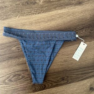Frankie’s Bikinis Ink Blue Paisley Bikini Bottom